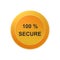 Secure,button,icon,sign,best 3D illustration