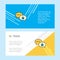 Secure chat abstract corporate business banner template, horizontal advertising business banner