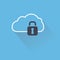 Secure digital cloud with lock