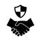 Secure friendship Vector Icon which can easily modify or edit