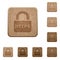 Secure https protocol wooden buttons