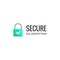 Secure internet connection SSL icon. Isolated secured lock access to internet illustration design. SSL safe guard