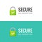 Secure internet connection SSL icon. Isolated secured lock access to internet illustration design. SSL safe guard