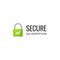 Secure internet connection SSL icon. Isolated secured lock access to internet illustration design. SSL safe guard