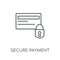 Secure Payment linear icon. Modern outline Secure Payment logo c