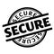 Secure rubber stamp