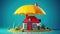 Secure Shelter: Home Insurance Symbolism.