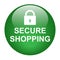 Secure shoping icon button