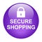 Secure shoping icon button