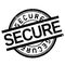 Secure stamp rubber grunge