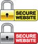 Secure Website Symbol Icon Vector