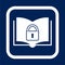 Secured Documents icon, Book with lock icon - Illustration
