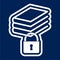 Secured Documents icon, Book with lock icon - Illustration