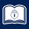 Secured Documents icon, Book with lock icon - Illustration