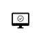 Secured network computer internet vector icon
