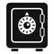 Secured safe icon simple vector. Lock code