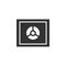 Security bank metal safe flat style isolated icon for website and mobile app