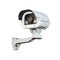 Security Camera or CCTV isolate on white background .