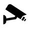 Security Camera Icon Vector. Fixed CCTV illustration symbol or sign. video logo.