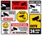 Security camera signs, cctv stickers