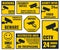 Security camera sticker, video surveillance symbols, cctv icons