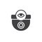 Security camera view icon vector