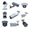 Security cameras. Cctv systems