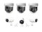 Security cameras on modern building. Professional surveillance camera. Security system, technology concept. Video