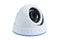 Security cctv white dome camera on white background