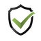 Security Check Icon, Shield Logotype, Protect Sign. Mark Approved Logo, Guard Symbol, System Privacy Set