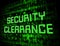 Security Clearance Cybersecurity Safety Pass 3d Illustration