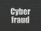 Security concept: Cyber Fraud on wall background