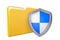 Security Concept. Folder Icon with Shield