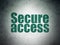 Security concept: Secure Access on Digital Data Paper background