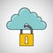 Security data concept cloud information icon