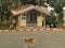 Security guard and dog at National center for Polar and Ocean Research, Vasco da Gama, Goa