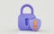 Security guard lock shield exclamation icon 3d render concept