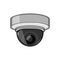 security ip camera cartoon vector illustration