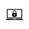 Security laptop, protection icon. One of set web icons