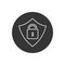 Security line icon vector. Protect security symbol