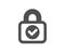 Security lock icon. Cyber defence sign. Vector