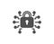 Security lock icon. Cyber defence sign. Vector