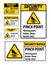 Security Notice Pinch Point, Moving Parts Below, Keep Hands Clear Symbol Sign Isolate on White Background,Vector Illustration EPS.