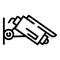 Security outdoor camera icon, outline style