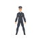 Security Police Officer, Professional Policeman in Uniform Vector Illustration