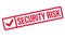 Security Risk rubber stamp