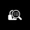 Security Scan Icon. Flat Design.