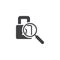 Security search vector icon