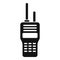 Security service walkie talkie icon, simple style