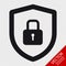 Security Shield Or Virus Shield Lock Icon For Apps And Websites